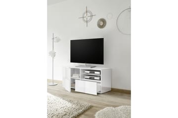 TV-bänk Tabor 121 cm - Vit Högglanslack - Möbler - TV- & Mediamöbler - TV bänk & mediabänk