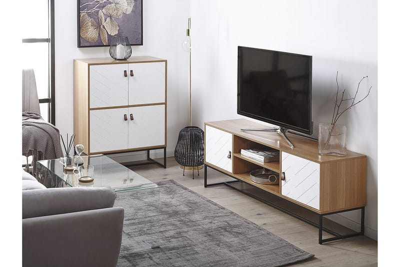 TV-bänk Tajarja 150x40 cm - Trä/natur - Möbler - TV- & Mediamöbler - TV bänk & mediabänk