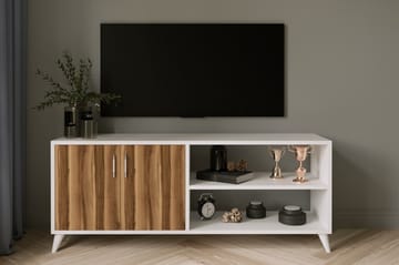 Tv-bänk Tasarima 150 cm - Natur/Vit - Möbler - TV- & Mediamöbler - TV bänk & mediabänk