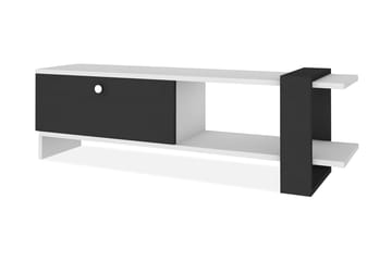 TV-Bänk Tasneem 120 cm - Vit|Grå - Möbler - TV- & Mediamöbler - TV bänk & mediabänk