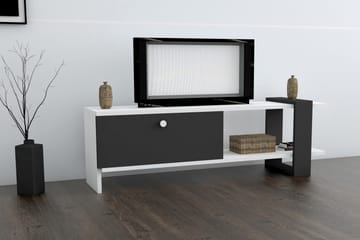 TV-Bänk Tasneem 120 cm - Vit|Grå - Möbler - TV- & Mediamöbler - TV bänk & mediabänk