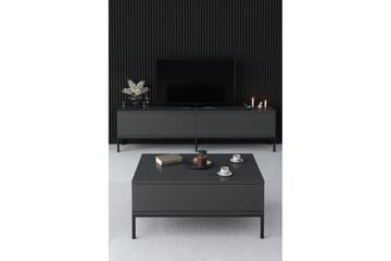 Tv-bänk Tejmon 180 cm - Grå/Svart - Möbler - TV- & Mediamöbler - TV bänk & mediabänk