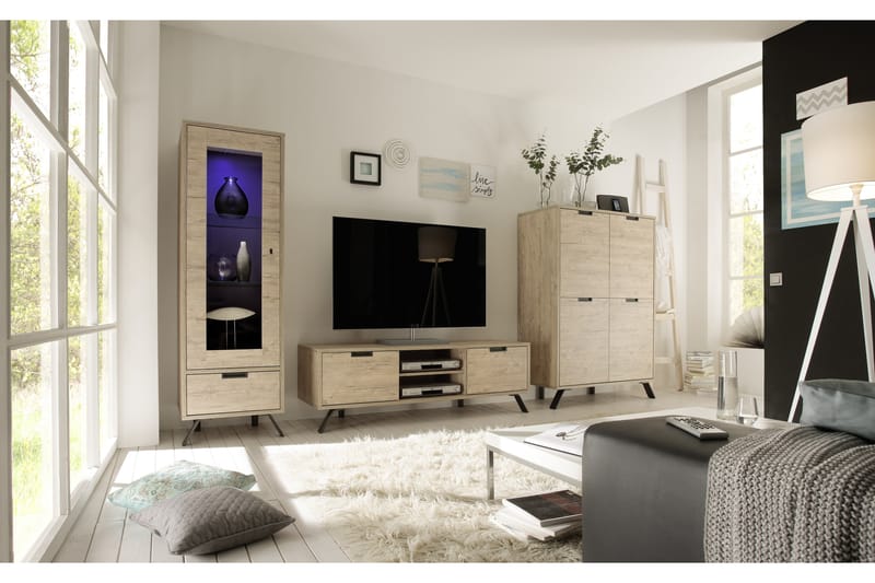 TV-bänk Terreno 156 cm - Sherwood Ek - Möbler - TV- & Mediamöbler - TV bänk & mediabänk