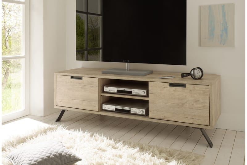 TV-bänk Terreno 156 cm - Sherwood Ek - TV bänk & mediabänk