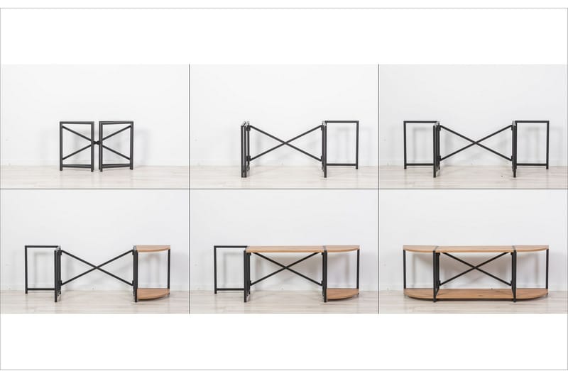 Tv-bänk Thambo 138 cm - Brun/Svart - Möbler - TV- & Mediamöbler - TV bänk & mediabänk