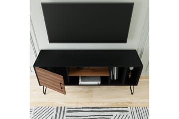 Tv-bänk TISSELT 150 cm - Svart/Brun - Möbler - TV- & Mediamöbler - TV bänk & mediabänk