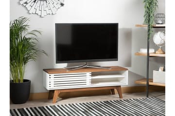 Tv-Bänk Toledo 35x117 cm - Vit - Möbler - TV- & Mediamöbler - TV bänk & mediabänk
