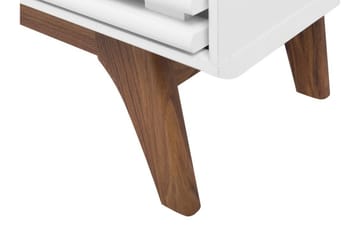 Tv-Bänk Toledo 35x117 cm - Vit - Möbler - TV- & Mediamöbler - TV bänk & mediabänk