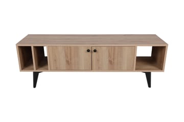 Tv-bänk Toruncenter 150 cm - Natur/Svart - Möbler - TV- & Mediamöbler - TV bänk & mediabänk