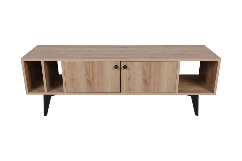 Tv-bänk Toruncenter 150 cm - Natur/Svart - Möbler - TV- & Mediamöbler - TV bänk & mediabänk