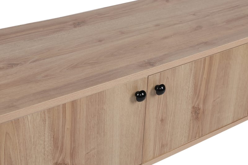 Tv-bänk Toruncenter 150 cm - Natur/Svart - Möbler - TV- & Mediamöbler - TV bänk & mediabänk