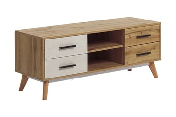 TV-bänk Trapajugar 120 cm - Vit - Möbler - TV- & Mediamöbler - TV bänk & mediabänk