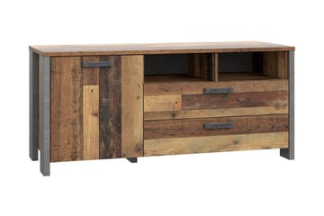 TV-Bänk Treknow 142 cm - Brun|Grå - Möbler - TV- & Mediamöbler - TV bänk & mediabänk