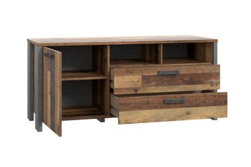TV-Bänk Treknow 142 cm - Brun|Grå - Möbler - TV- & Mediamöbler - TV bänk & mediabänk