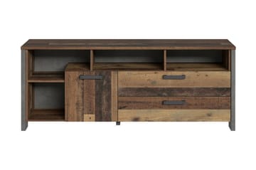 TV-Bänk Treknow 161 cm - Brun|Grå - Möbler - TV- & Mediamöbler - TV bänk & mediabänk