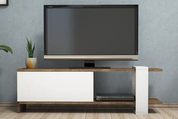 TV-Bänk Tyrsberget 120 cm - Brun|Vit - Möbler - TV- & Mediamöbler - TV bänk & mediabänk