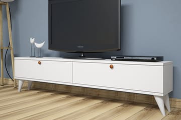 TV-Bänk Tyrsberget 160 cm - Vit - Möbler - TV- & Mediamöbler - TV bänk & mediabänk