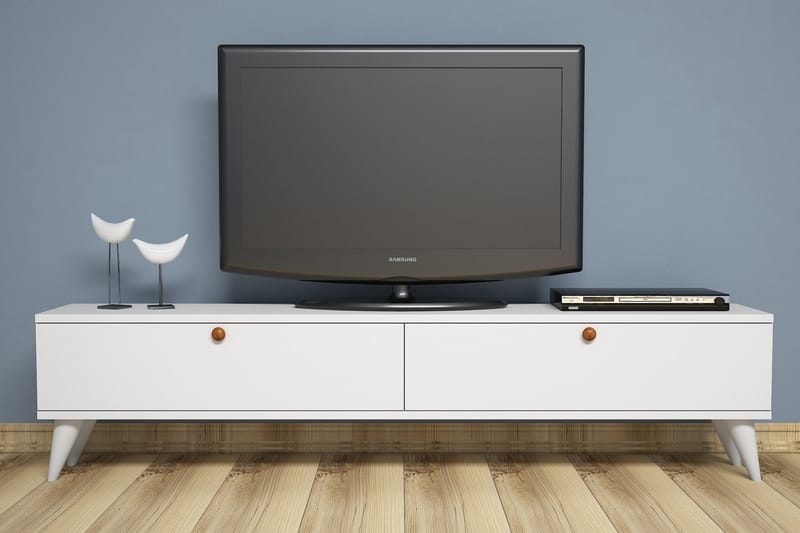 TV-Bänk Tyrsberget 160 cm - Vit - Möbler - TV- & Mediamöbler - TV bänk & mediabänk