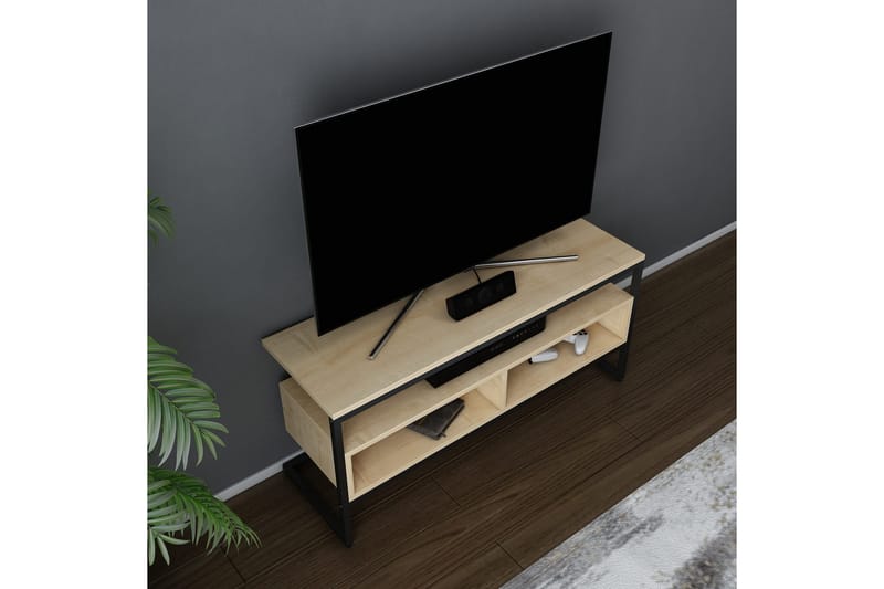 Tv-bänk Urgby 110x49,9 cm - Svart - TV bänk & mediabänk