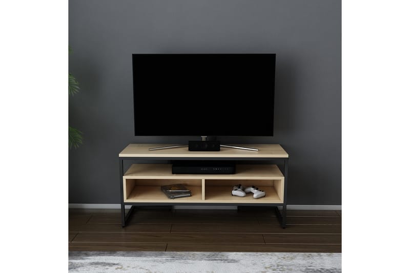 Tv-bänk Urgby 110x49,9 cm - Svart - TV bänk & mediabänk