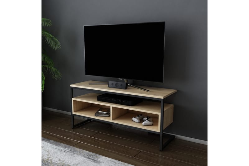 Tv-bänk Urgby 110x49,9 cm - Svart - TV bänk & mediabänk