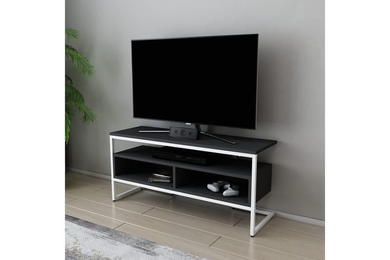 Tv-bänk Urgby 110x49,9 cm - Vit - TV bänk & mediabänk