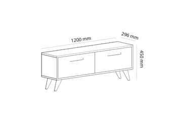 Tv-bänk Urgby 120x45 cm - Blå - Möbler - TV- & Mediamöbler - TV bänk & mediabänk
