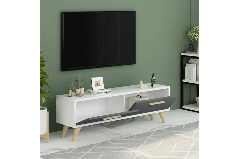 Tv-bänk Urgby 120x45 cm - Vit - Möbler - TV- & Mediamöbler - TV bänk & mediabänk