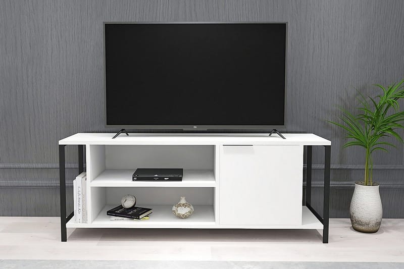 Tv-bänk Urgby 120x54 cm - Vit - TV bänk & mediabänk