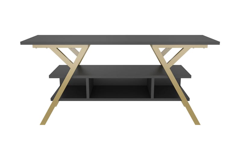 Tv-bänk Urgby 120x55 cm - Guld - Möbler - TV- & Mediamöbler - TV bänk & mediabänk