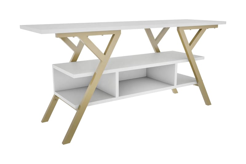 Tv-bänk Urgby 120x55 cm - Guld - Möbler - TV- & Mediamöbler - TV bänk & mediabänk
