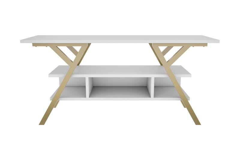 Tv-bänk Urgby 120x55 cm - Guld - Möbler - TV- & Mediamöbler - TV bänk & mediabänk