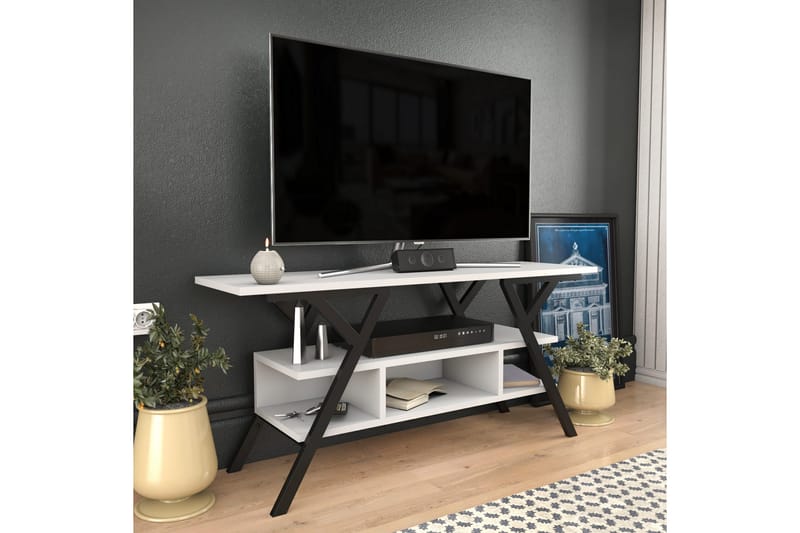 Tv-bänk Urgby 120x55 cm - Svart - TV bänk & mediabänk