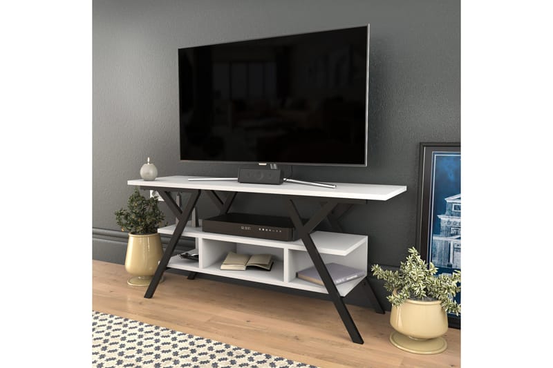 Tv-bänk Urgby 120x55 cm - Svart - TV bänk & mediabänk