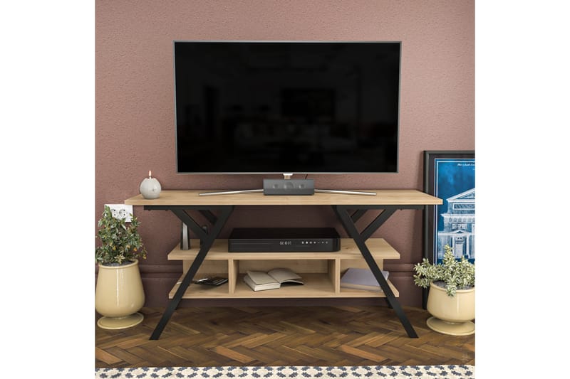 Tv-bänk Urgby 120x55 cm - Svart - Möbler - TV- & Mediamöbler - TV bänk & mediabänk
