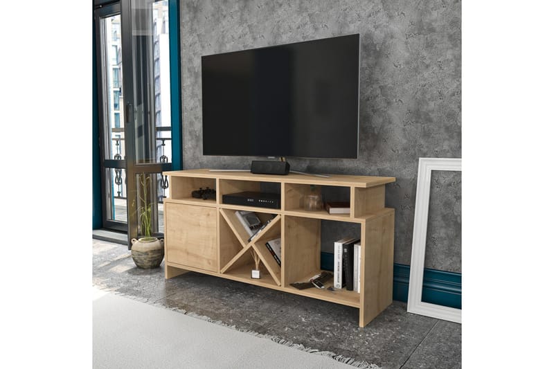 Tv-bänk Urgby 120x60,6 cm - Brun - TV bänk & mediabänk