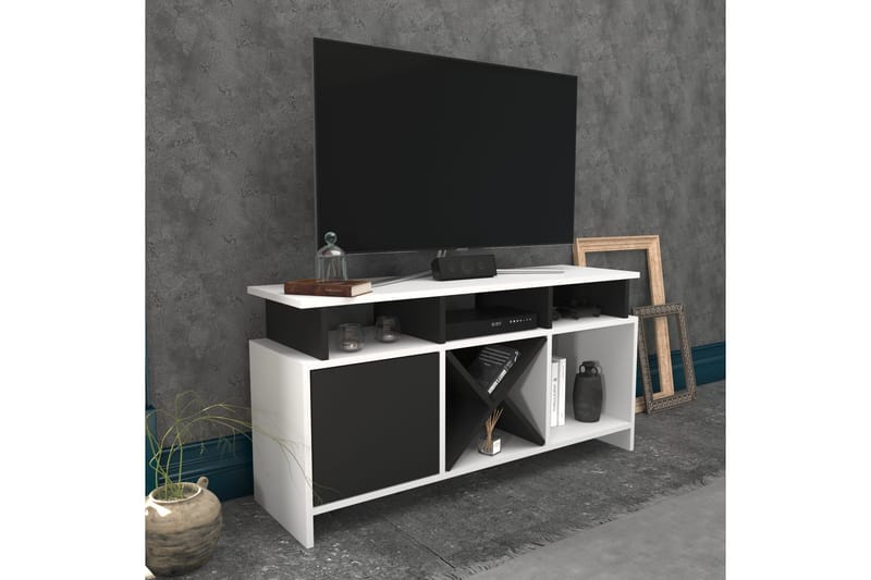 Tv-bänk Urgby 120x60,6 cm - Vit - TV bänk & mediabänk
