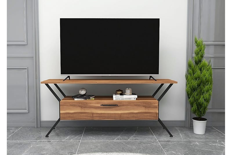 Tv-bänk Urgby 124x54 cm - Brun - Möbler - TV- & Mediamöbler - TV bänk & mediabänk