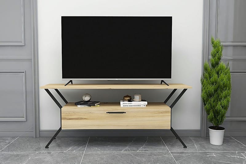 Tv-bänk Urgby 124x54 cm - Flerfärgad - Möbler - TV- & Mediamöbler - TV bänk & mediabänk