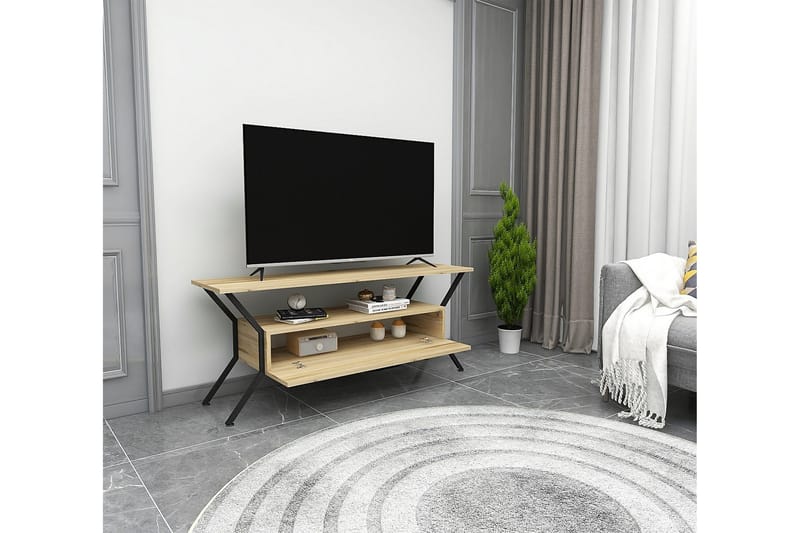 Tv-bänk Urgby 124x54 cm - Flerfärgad - TV bänk & mediabänk