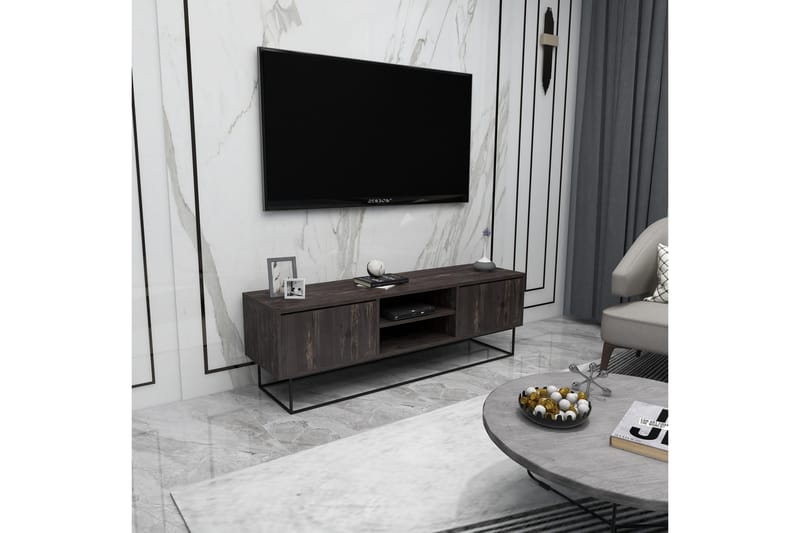 Tv-bänk Urgby 140x50 cm - Brun - Möbler - TV- & Mediamöbler - TV bänk & mediabänk
