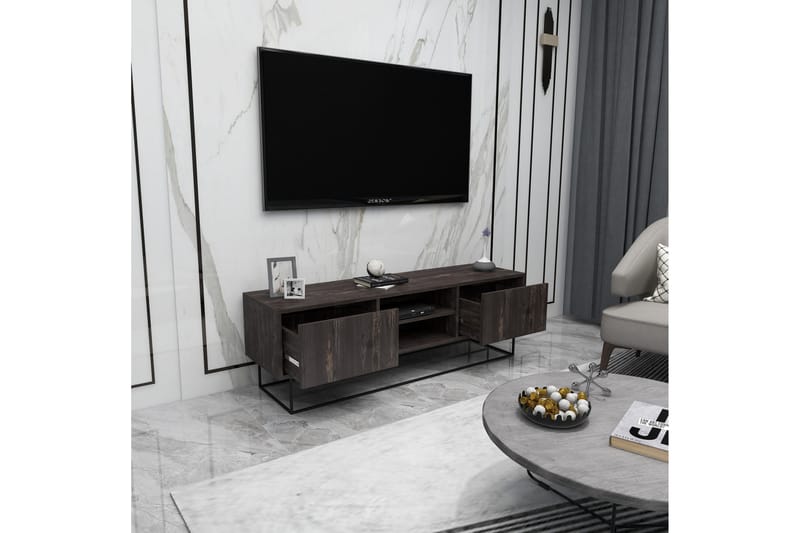 Tv-bänk Urgby 140x50 cm - Brun - Möbler - TV- & Mediamöbler - TV bänk & mediabänk