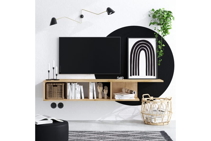 Tv-bänk Urgby 150x26 cm - Blå - Möbler - TV- & Mediamöbler - TV bänk & mediabänk
