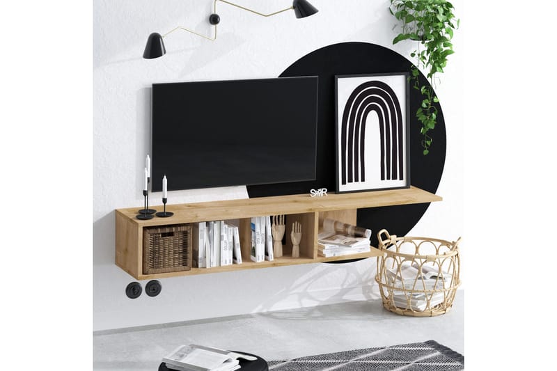 Tv-bänk Urgby 150x26 cm - Blå - Möbler - TV- & Mediamöbler - TV bänk & mediabänk