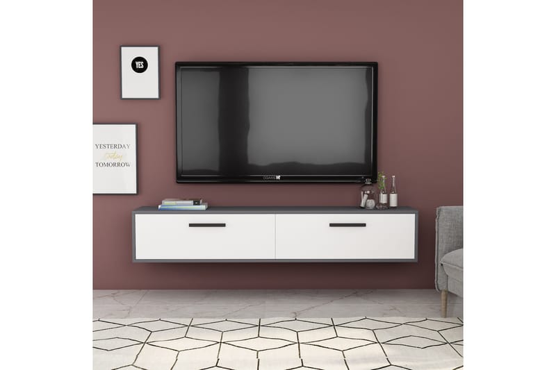 Tv-bänk Urgby 150x45 cm - Antracit - Möbler - TV- & Mediamöbler - TV bänk & mediabänk