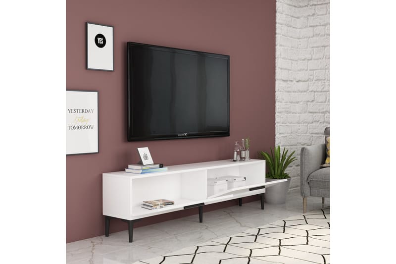 Tv-bänk Urgby 150x45 cm - Vit - Möbler - TV- & Mediamöbler - TV bänk & mediabänk