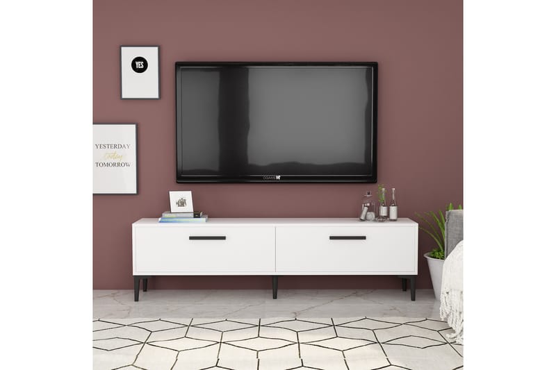 Tv-bänk Urgby 150x45 cm - Vit - Möbler - TV- & Mediamöbler - TV bänk & mediabänk
