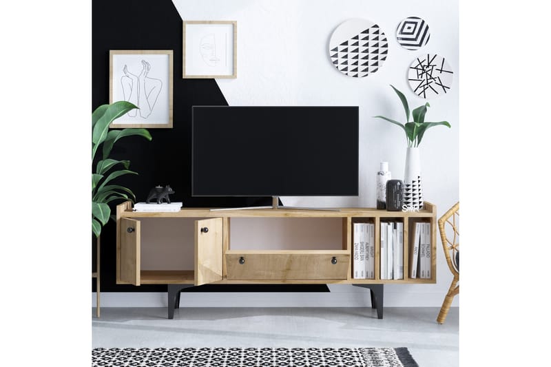 Tv-bänk Urgby 150x57 cm - Blå - Möbler - TV- & Mediamöbler - TV bänk & mediabänk