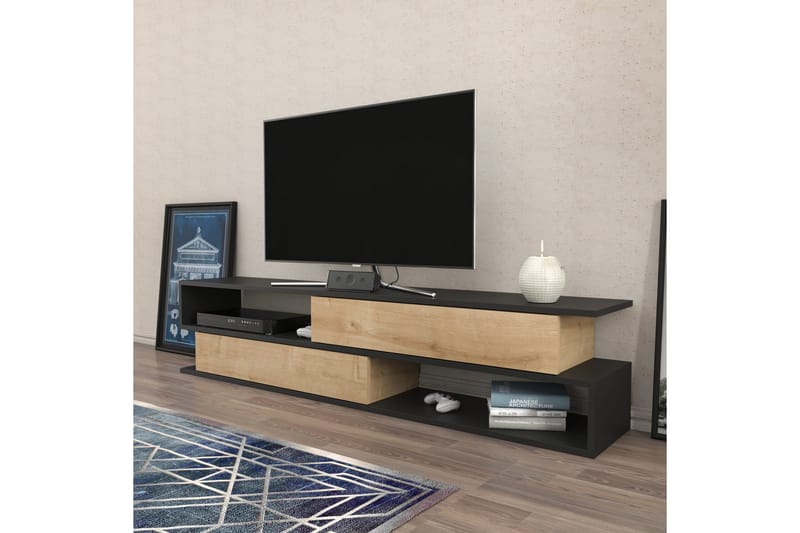 Tv-bänk Urgby 160x38,6 cm - Antracit - TV bänk & mediabänk