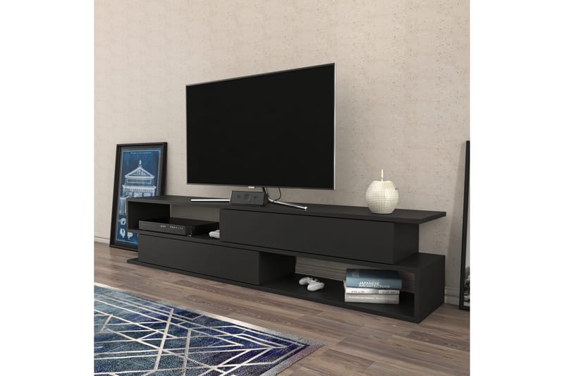 Tv-bänk Urgby 160x38,6 cm - Antracit - TV bänk & mediabänk